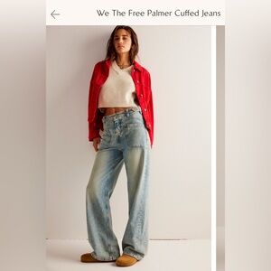 FREE PEOPLE Palmer cuffed jeans. 24